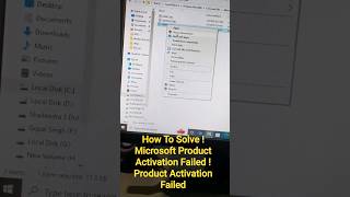 How To Solve ! Microsoft Product Activation Failed ! Product Activation Failed