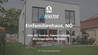 Referenz Neubau Einfamilienhaus NÖ - Holz-Alu Fenster