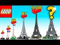 LEGO Eiffel Tower in Different Scales - Comparison