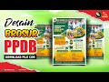 Desain Brosur PPDB Sekolah MI Sunan Ampel -  Download File CDR !! Nur Designs