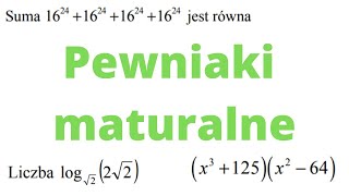 [Live] Pewniaki maturalne | Jak zdać maturę z matematyki ?