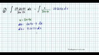 Integration by u substitution rational  ap calculus ab calc u6 intwksht soln