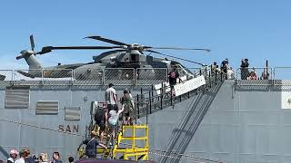 SAN MARCO (L 9893) Landing ship Italian Navy in the naval base Kiel 17.6.2023