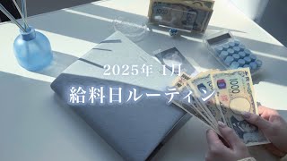 【給料日ルーティン】1月🫧家計管理ファイル新調して2025年スタート💭 借金返済中￤派遣社員￤2人暮らし