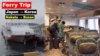 Beetle Ferry from Japan to Korea, Hakata to Busan ASMR ⛩️ Explore Japan Trip Travel Vlog, Episode 27