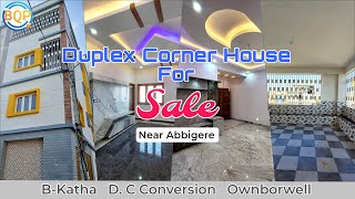 Duplex Corner House 4BHK for Sale Near #Abbigere #122 @BQPkannada