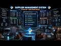 🚚🔥 Supplier Management System Using Python | OOP + Menu Driven Project |Full Python Project Tutorial