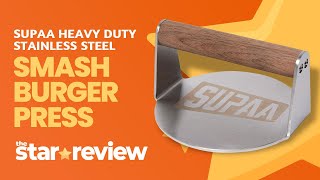 Supaa Burger Press – Heavy Duty Smash Burger Press - Stainless Steel Hamburger Smasher