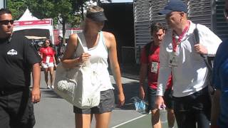 Maria Sharapova en route vers le Court Central