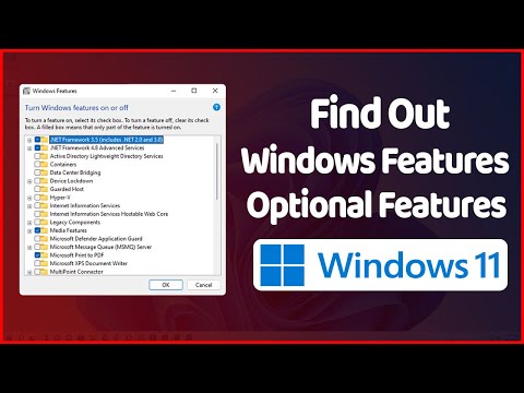 How to discover optional features and Windows features in Windows 11