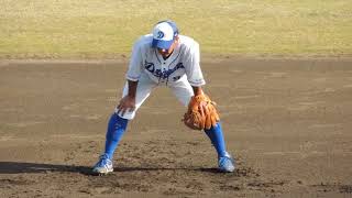 2019.11.13 ナゴヤ球場秋季キャンプの石川駿選手の守備練習。