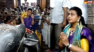 Minister Roja Visit Kumara Bhimeswara Swamy Temple | Samarlakota | @SakshiTVLIVE