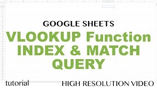 Google Sheets VLOOKUP Function Tutorial - Merge Data, IFERROR, Identical in Excel - Part 2