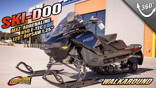 Walkaround | 2024 Ski-Doo MXZ® Adrenaline® Rotax® 850 E-TEC 129 RipSaw 1.25 Black