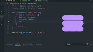 rotate Array | javascript interview questions | reactjs interview questions | rotate array 3 times