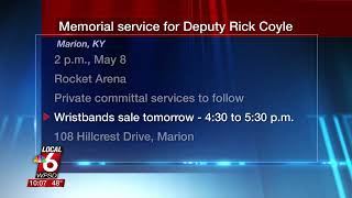 Funeral arrangements set for Deputy Rick Coyle on May 8