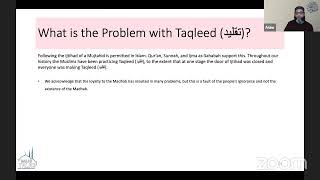 Talk 29 - Masjid Al Huda-Usul ul Fiqh - Taqleed