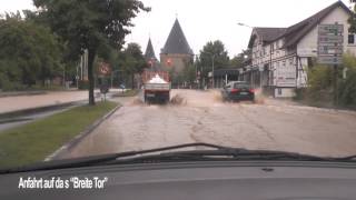 Hochwasser in Goslar am 26.07.2017