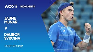 Jaume Munar v Dalibor Svrcina Highlights | Australian Open 2023 First Round