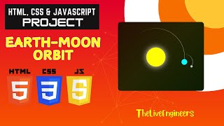 Build this Earth & Moon Orbit Animation Using Just HTML & CSS | No JS Needed! | @1LiveEngineer