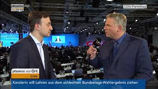 Interview mit Paul Ziemiak beim Bundesparteitag der CDU am 26.02.18