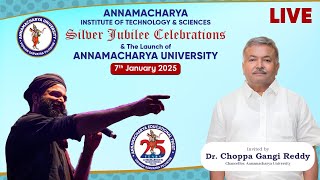 Live: Silver Jublee Celebrations \u0026 The Launch of Annamacharya University Day 01