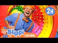 ¡Deslizándonos y Aprendiendo con Blippi! | Blippi | Moonbug Kids - Parque en Vivo!