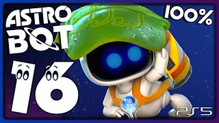 Astro Bot Walkthrough Part 16 - 100% (PS5) Lost Galaxy - All Levels