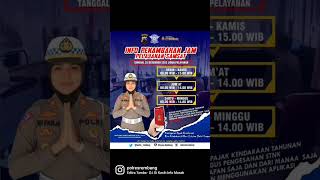 Info Penambahan Jam Pelayanan Samsat nih guys 👉#polresrembang #kapolresrembang #lantasrembang