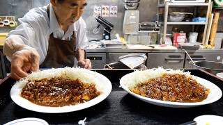 超絶とんかつラッシュ！75歳で現役バリバリ店主の信じられない注文さばき丨Japanese Street Food