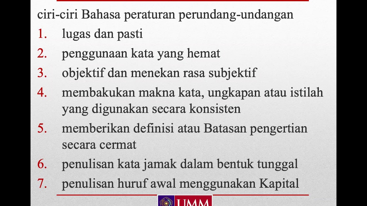 Bahasa Hukum Peraturan Perundang-undangan, Mulai Ciri Hingga Praktiknya ...