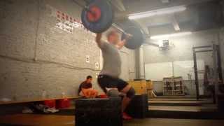 105kg (231lb) PR power snatch from blocks