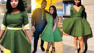 Green Shweshwe Traditional Dresses: Latest 2022 Fascinating \u0026 Elegant  Shweshwe Dresses Looking cute