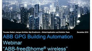 Webinar about ABB free@home® wireless