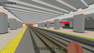 Minecraft Metro Trains In The City Loop