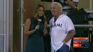 CIN@MIA: Ric Flair joins the booth in Miami