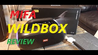 Mifa Wildbox 🔉 Bluetooth Speaker Review and Sound Demo (EQ Adjusted). Just How WILD is it?