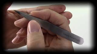 Professional Stainless Steel Slant Tip Tweezer