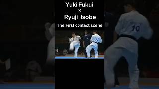 Yuki Fukui × Ryuji  Isobe First contact scene #karate #shorts