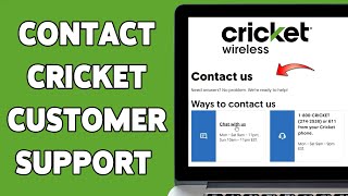 How To Contact Cricket Customer Support 2025 | Get Help With Your Cricket Account