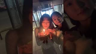 Sandy’s birthday 서프라이즈 생일파티 Part 1. 도서관에서 문자받고 내려갔더니 케이크 🎂💕