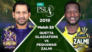 PSL 2019 Match 23: Quetta Gladiators vs Peshawar Zalmi Full Match Highlights