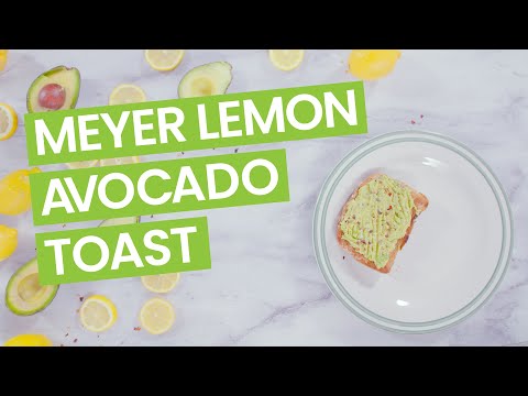 Meyer Lemon Avocado Toast Recipe