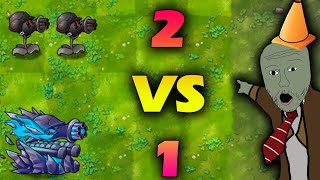 PvZ Fusion 2.2.1: Two vs One! Who Wins?