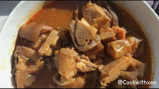 HOW TO MAKE COW LEG/FOOT PEPPER SOUP : TIPS AND TRICKS EXPLAINED- COOKWITHXEE.