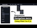 Ultimate Responsive Navbar Tutorial | HTML CSS JavaScript | MayanCoders