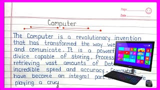 Essay on Computer in English।Computer par essay english mein।Computer paragraph in english