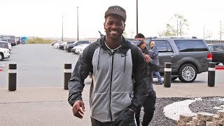 Antonio Brown arrives for his first day of offseason workouts | Raiders