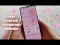 how to make your phone aesthetic ✨️ pastel pink theme 🌸