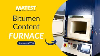 B005N - Bitumen Content Furnace